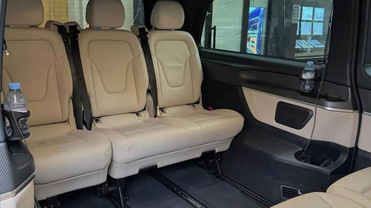Private Orly airport transfer vehicle interior for families and groups